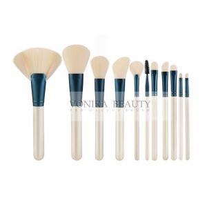 Buy cheap Non Irritating Synthetic Blush Brush With Natural Wood Handle from wholesalers