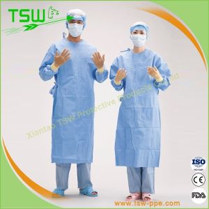 Buy cheap Fluid Resistant 60gsm Reforced Disposable Nonwoven Surgical Gowns from wholesalers
