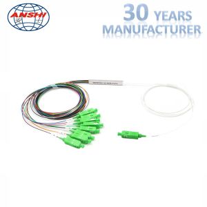 Buy cheap Mini PLC 1x8 PLC Steel Tube Splitter With SC APC Connector Good Light Uniformity from wholesalers