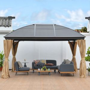 Buy cheap Gazebo with Adjustable Roof  Outdoor Hardtop Gazebo  Gazebo Canopy from wholesalers
