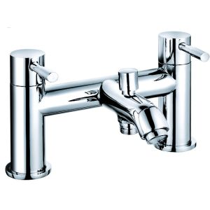 Buy cheap Double Handle Chrome Bath Shower Mixer Faucet Chrome Finish T8831 from wholesalers