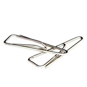 Buy cheap Hot Factory Sales100pcs/Box Triangular Shaped Nickel Metal Paper Clips from wholesalers