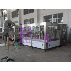 PLC Control Water Production Line , 15000BPH Plastic Bottle Monoblock Filling