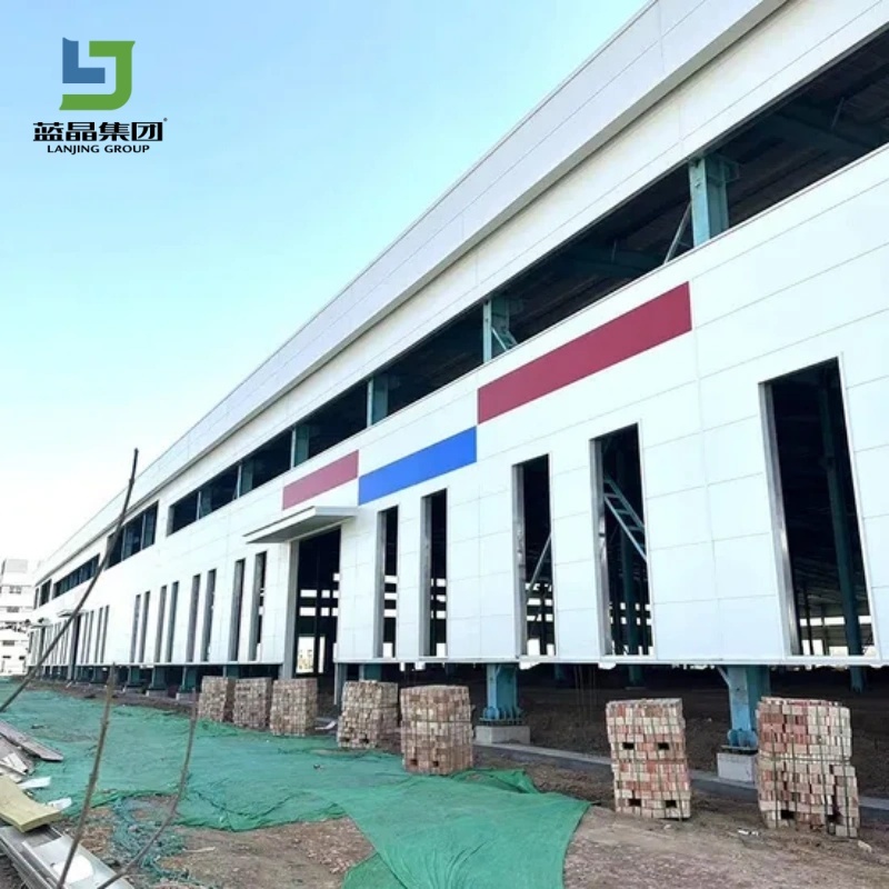 China Industrial Prefabricated Steel Structure Workshop Building with Custom Solutions on sale