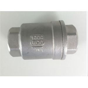 Lift 2PC Spring Vertical Check Valve Stainless Steel With Female Thread