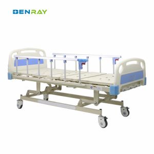 Buy cheap 3 Function Manual Crank Medical Hospital Bed With Pp Guardrails from wholesalers