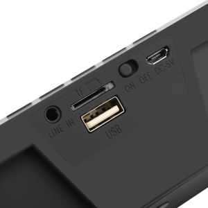 Bluetooth Small Portable Bluetooth Speakers Raypodo Alarm Clock Function For