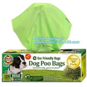 Buy cheap Customized Compostable Green Dog Poop Bag, biodegradable and compostable zero waste certified dog poop bag on roll from wholesalers