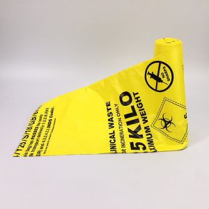 Buy cheap Custom Printing Plastic Biohazard Infectious Waste Bag In Roll from wholesalers