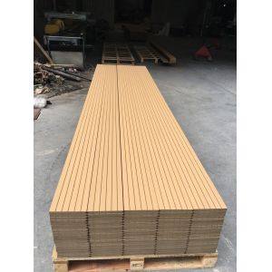 Buy cheap Waterproof Wood Grain Hollow Wood Plastic Composite Decking from wholesalers