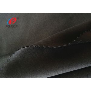 Buy cheap 280 GSM Black Scuba Crepe Fabric , Scuba Knit 4 Way Stretch Spandex Fabric from wholesalers