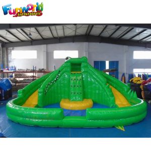 Buy cheap 1000D Outdoor Inflatable Water Slides Backyard Bounce House from wholesalers