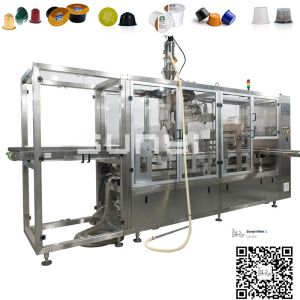 Double Lanes K Cup Filling And Sealing Machine