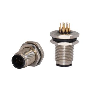 Buy cheap Sensor Plug And Socket M12 Waterproof Connector 8 Pin Male Panel Mount Connector With PCB Tail from wholesalers