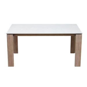 Buy cheap 1500*800mm Ceramic Material Dining Table With Fixed Type Wooden Leg from wholesalers