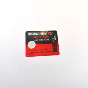 Self Adhesive 2ml Glass Vial Labels For HCG 5000IU