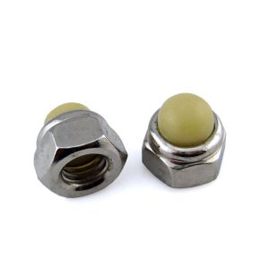 Buy cheap Polished Finish Nylon Insert Hex Domed Cap Nuts With Nickel Plated Coating from wholesalers
