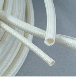 Buy cheap Wite Silicone Coated Fiberglass Sleeving 30 Seconds Off-self time product