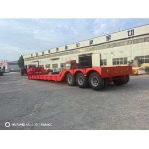 Buy cheap Detachable Hydraulic Gooseneck Lowbed Semi Trailer for Heavy Duty Transportation from wholesalers