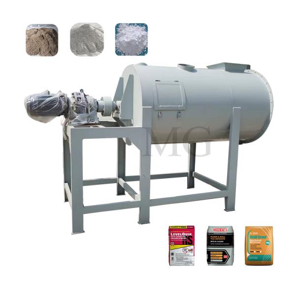 Quality CE ISO SGS Certificated Ribbon Mixer Blender Machine Wall Putty Plaster Skim Coat Sand Cement Tile Adhesive Grout Dry Mortar Mixing Plant for sale