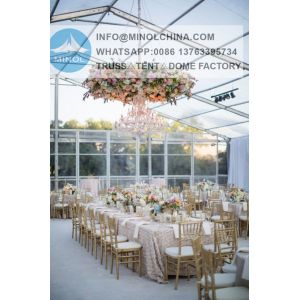 China Fire Retardant Large Size Tents Transparent Wedding Tent 200 People on sale
