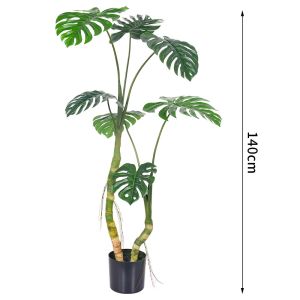 Durable Furniture Pot Artificial Monstera Plants For Garden