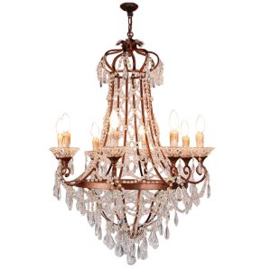 Rustic sphere Black Iron chandelier for Cloth shop Indoor Lighting (WH-CI-91)
