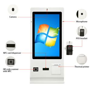 24 Inch Card Dispenser Machine NFC Card Dispenser Hotel Self Check in Kiosk with