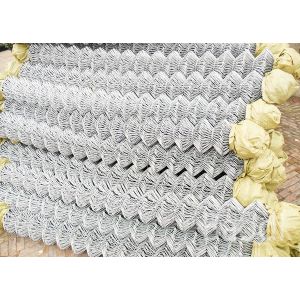Buy cheap Roll Galvanized Chain Link Fabric / Metal Cyclone Fence With Galvanized Metal Post from wholesalers