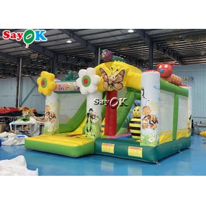 Buy cheap Insect Print Themed Inflatable Bounce Trampoline House With Slide from wholesalers