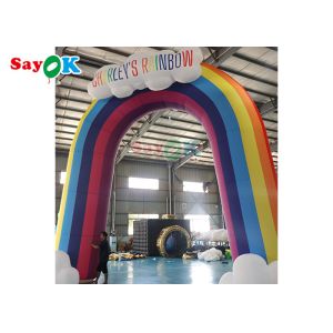 Buy cheap Rainbow Inflatable Arch Colorful Advertising Blow Up Gate For Decoration from wholesalers