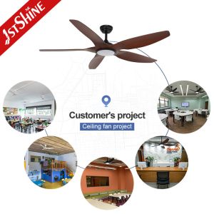Buy cheap 60-inch 5 Plastic Blade LED Ceiling Fan with Remote Control and Modern Design Style from wholesalers