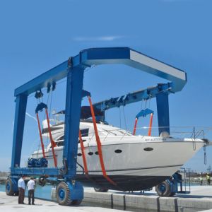 Shipyard Boat Lift Gantry Crane 30m 50Hz Customized Lifting Speed