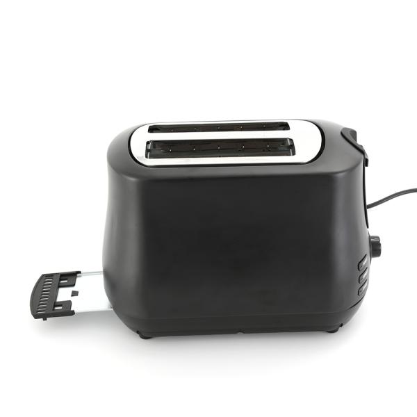 Buy cheap Black Wide Slot 2 Slice Toaster with Pop Up Reheat Defrost Functions 6-Shade Control toaster machine from wholesalers
