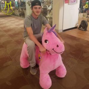 Buy cheap Hansel wholesale walking coin operated motorized plush riding animals from wholesalers