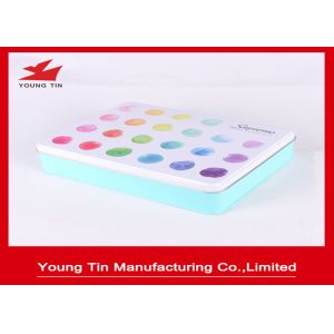 Buy cheap Rectangle Cosmetic Tins With Hinged Lid from wholesalers