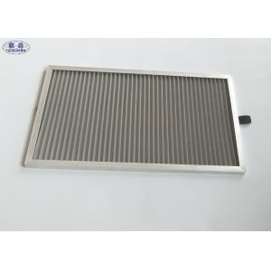 Buy cheap Industrial Reusable Dust Filter Mesh , Silver Pleated Washable Dust Filter product