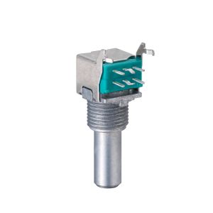 Buy cheap Dual Gang Rotary Potentiometer Metal Shaft 15000 Cycles 100mΩ Max For Audio Appliance from wholesalers