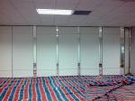 Buy cheap Soundproof Material Wooden Foldable Partition Wall / Aluminium Frame Sliding from wholesalers