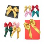 Buy cheap Customized  Christmas Pre-made Gift Bakery Chocolate Box Decorative Craft Satin Gift Ribbon Bow from wholesalers