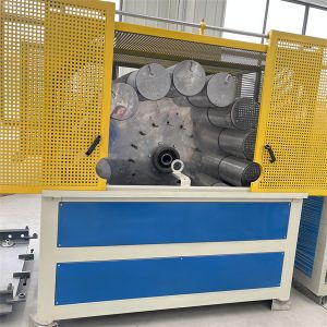 China PVC Corrugated Pipe Extrusion Line for Pipe Application using Sj75/30 Single Screw Extruder on sale