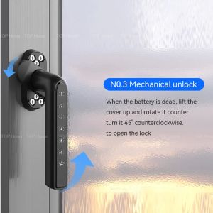Buy cheap Aluminium Window Smart Lock Digital Password Anti Peep Code Mechanical Unlock from wholesalers