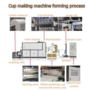 Buy cheap Electric Heating Plastic Thermoforming Machine For PET Material Manufacturing Line from wholesalers