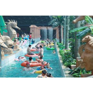 Buy cheap Commercial Steel Lazy River Equipment Water Park Artificial River Customized from wholesalers