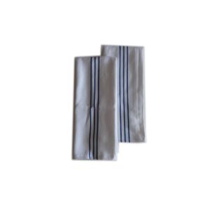Buy cheap Cotton Polyester  Dish Towel Bar Towel White with Blue Strips Kitchen Towel product