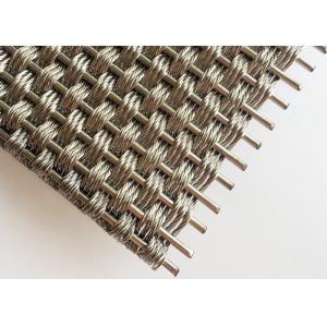 China Decorative 5.5mm Architectural Steel Mesh Flexible Metal Woven For Column Covers on sale