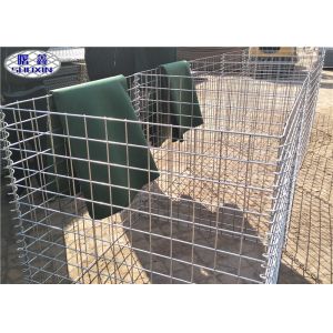 Welded Defensive Bastion Barriers Army Defensive Wall Simple Operation Weather