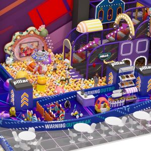 Buy cheap Ball Pool Space Themed Indoor Playground Funny With Slide And Interactive product