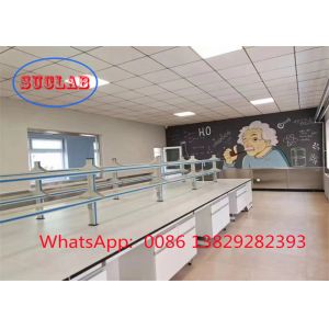 Buy cheap Customs Blue Chemical Resistant Epoxy Resin Worktop Chemistry Laboratory Workbench  With Drawers from wholesalers