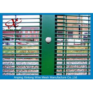 Buy cheap Anti-Climb Jail 358 High Security Fence / Wire Mesh Panel Electric Galvanized Dark Green from wholesalers
